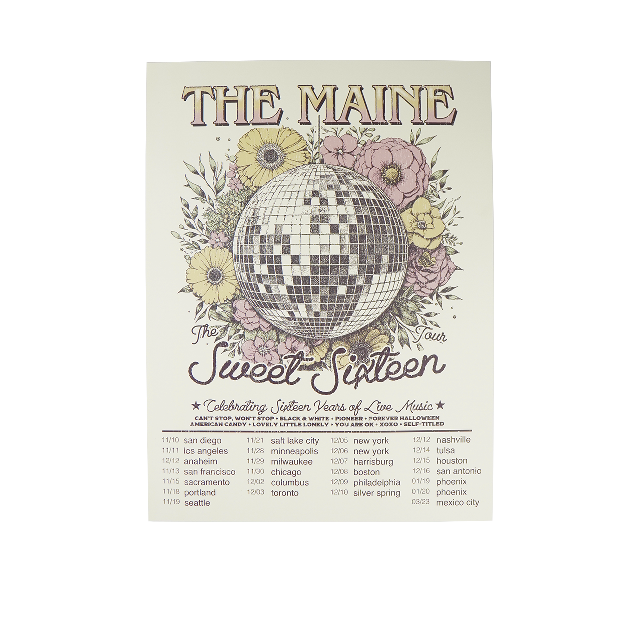 Sweet 16 Tour Poster
