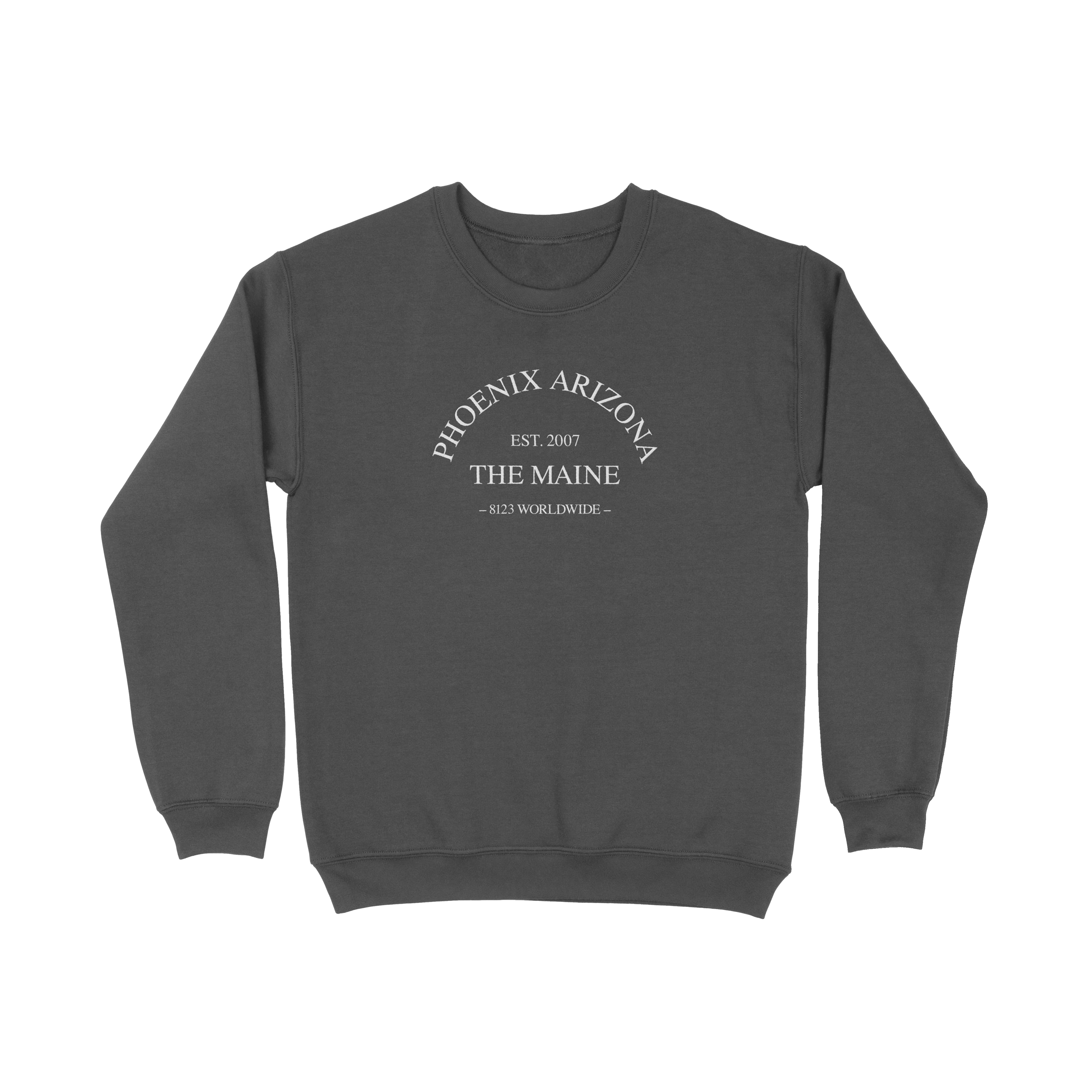 Embroidered Crewneck (Washed Black)