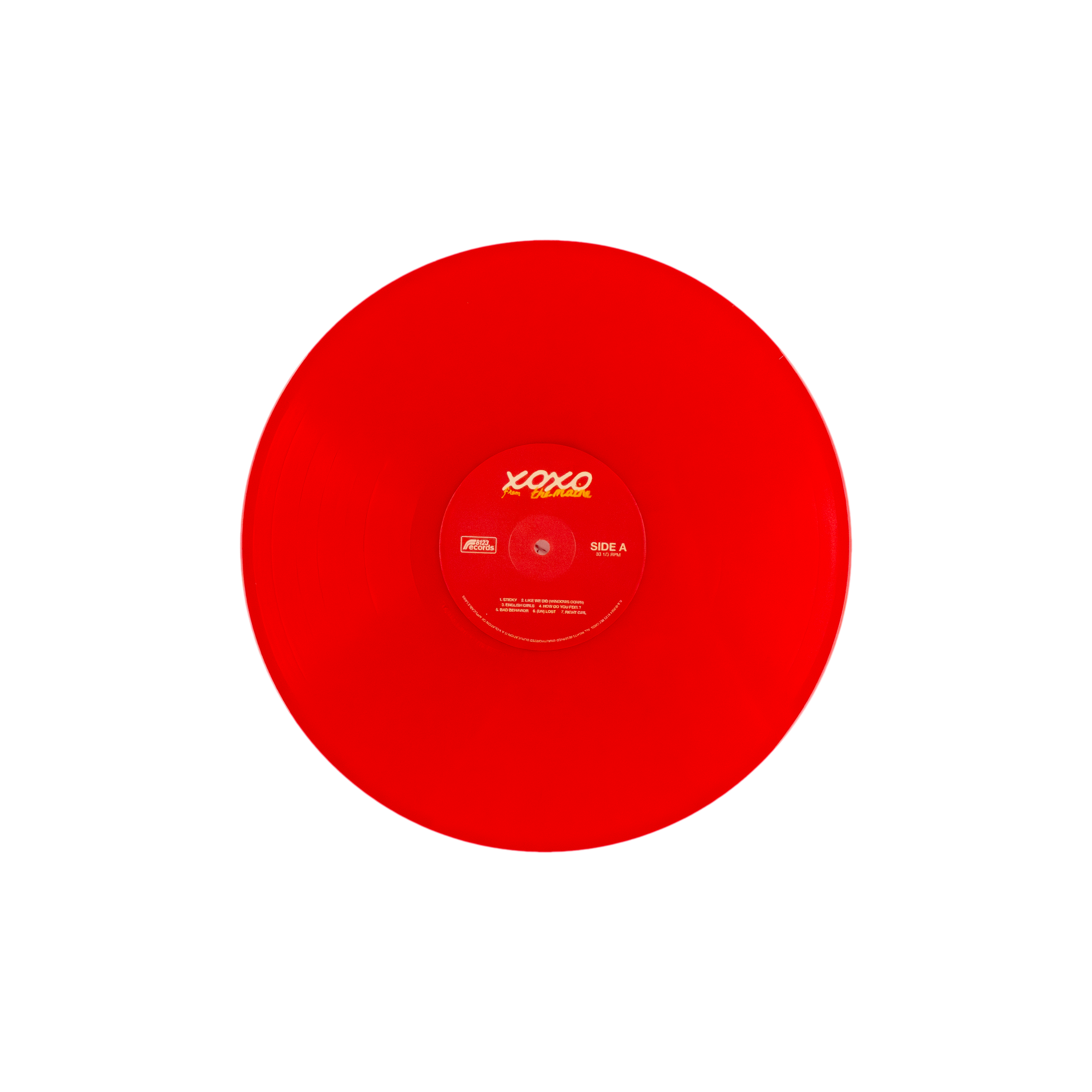 XOXO Live Vinyl (Opaque Red)