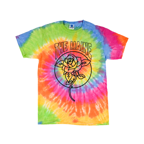 Rose Rainbow Tie Dye Tee