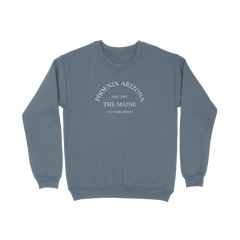 Embroidered Crewneck (Blue)