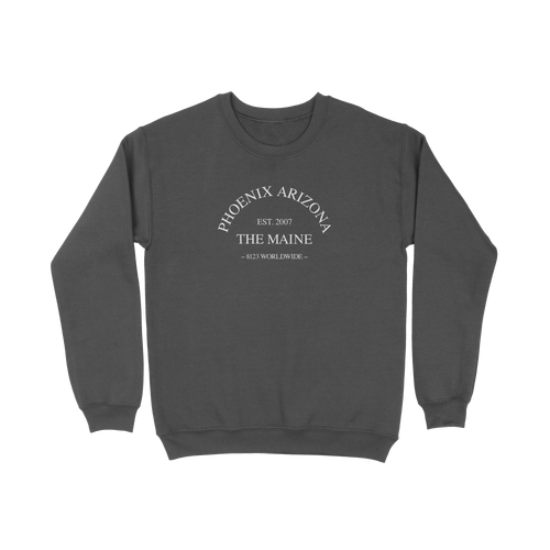 Embroidered Crewneck (Washed Black)