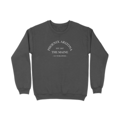 Embroidered Crewneck (Washed Black)