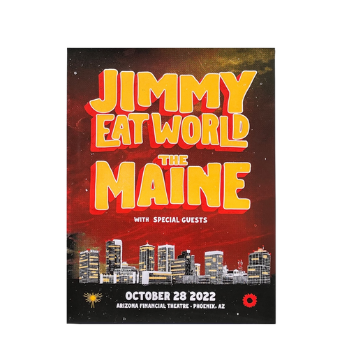Jimmy Eat World & The Maine Live Poster (Night)