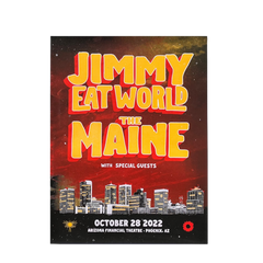 Jimmy Eat World & The Maine Live Poster (Night)