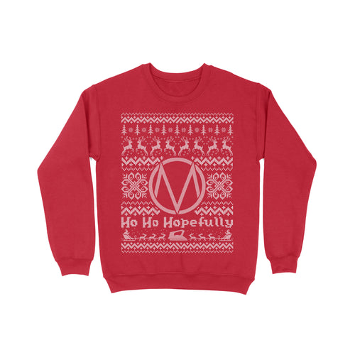 M Logo Ugly Sweater (Red)